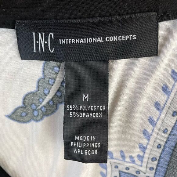 INC International Concepts V-Neck Blouse Top Size M EUC - Picture 5 of 5